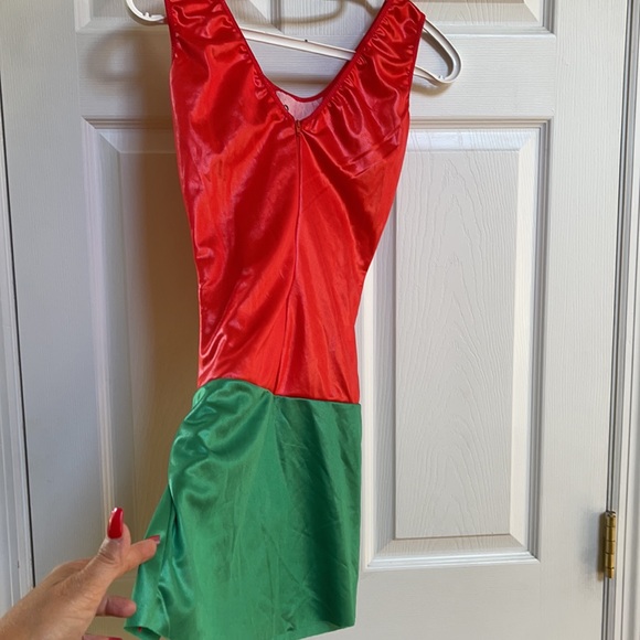 Woman Super Hero Mini Dress with cape Halloween Costume - Picture 3 of 4